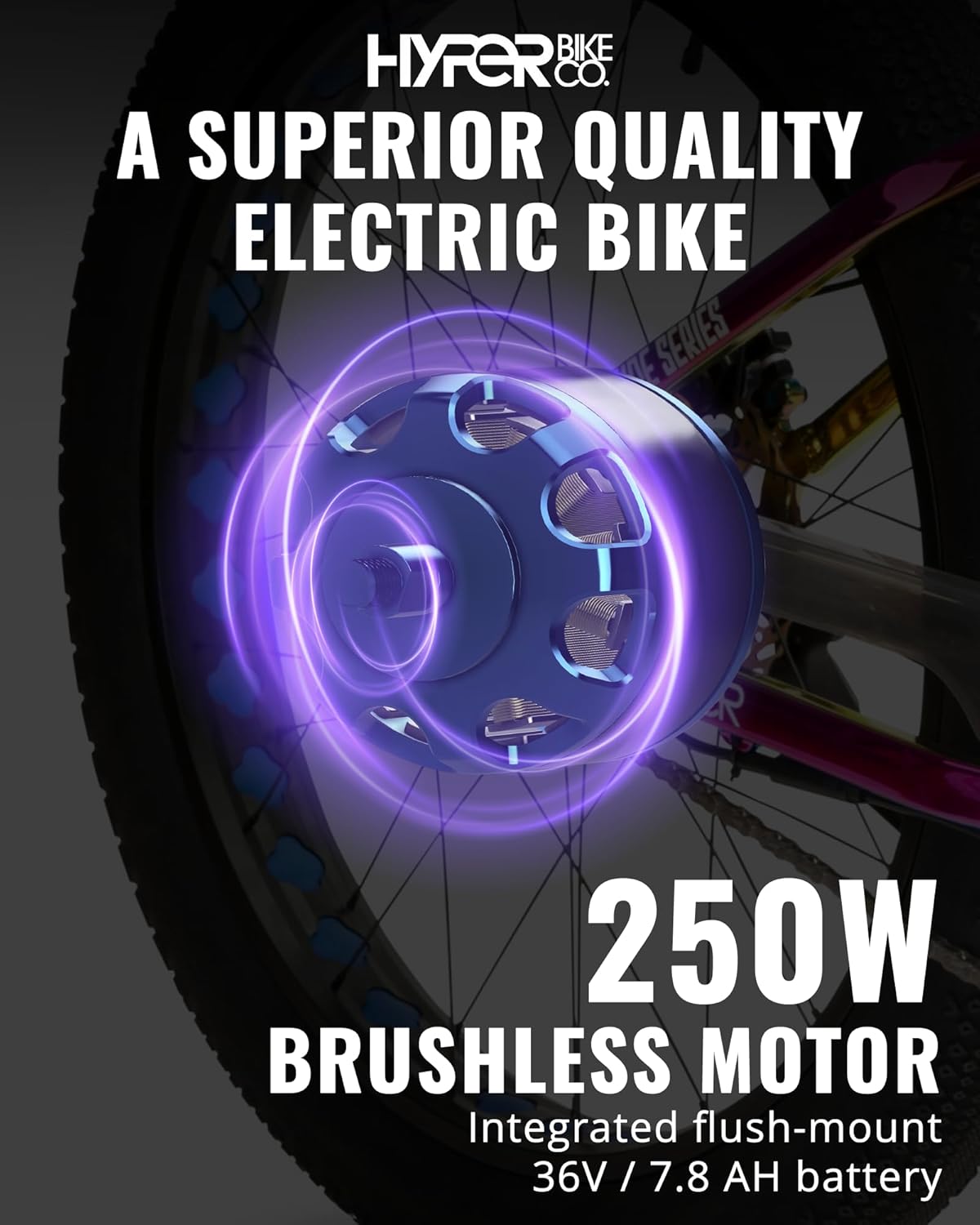 36V, Moteur 250W, Modèle WMC-E26-1235 (Nouveau)