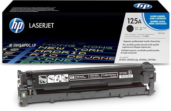 HP 125A Cartouche de toner d'origine pour LaserJet noir (CB540A)