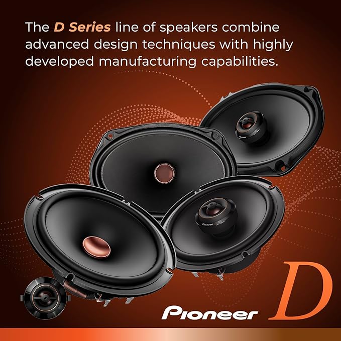 Pioneer D Series TS-D65F – 6.5" 2-way coaxial speakers (270W)