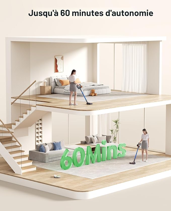 SunSare X9 – Cordless Stick Vacuum Cleaner with LED Display and Advanced Filtration (Open Box)