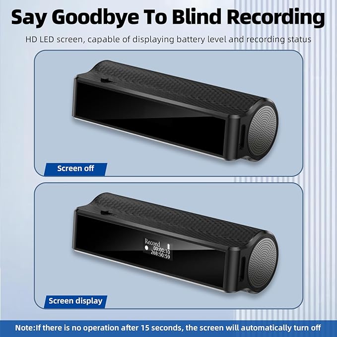 Z8Pro Mini Digital Voice Recorder – Rechargeable – Long Battery Life