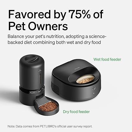 PETLIBRO POLAR Automatic Wet Food Dispenser – App Control – Keeps Meals Fresh for 3 Days (Open Box)