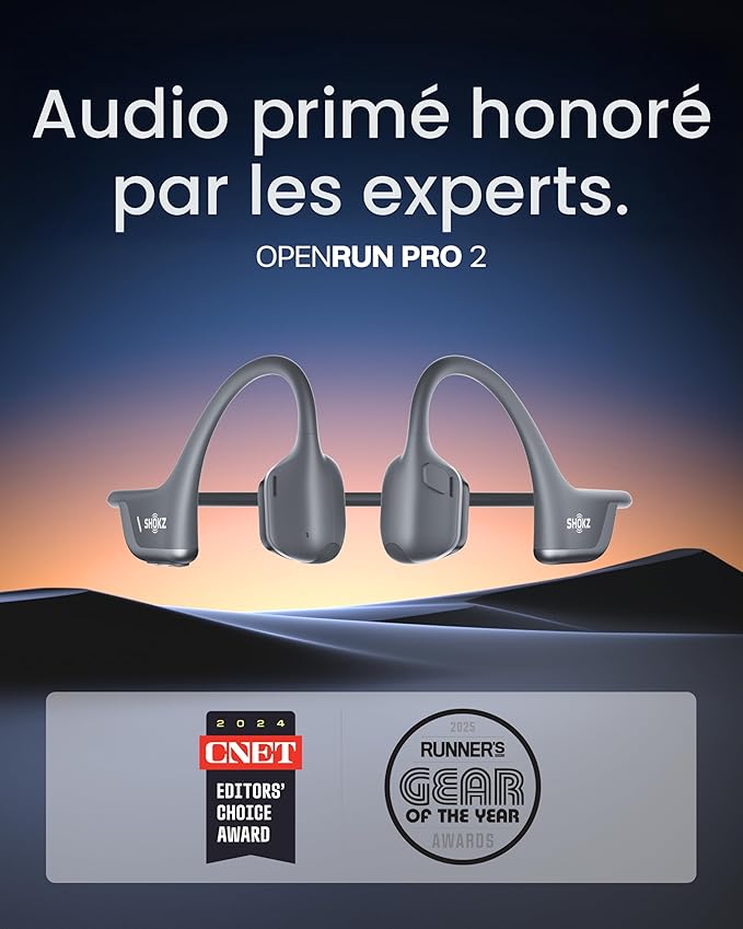 SHOKZ OpenRun Pro 2 – Bluetooth Bone Conduction Sports Helmet