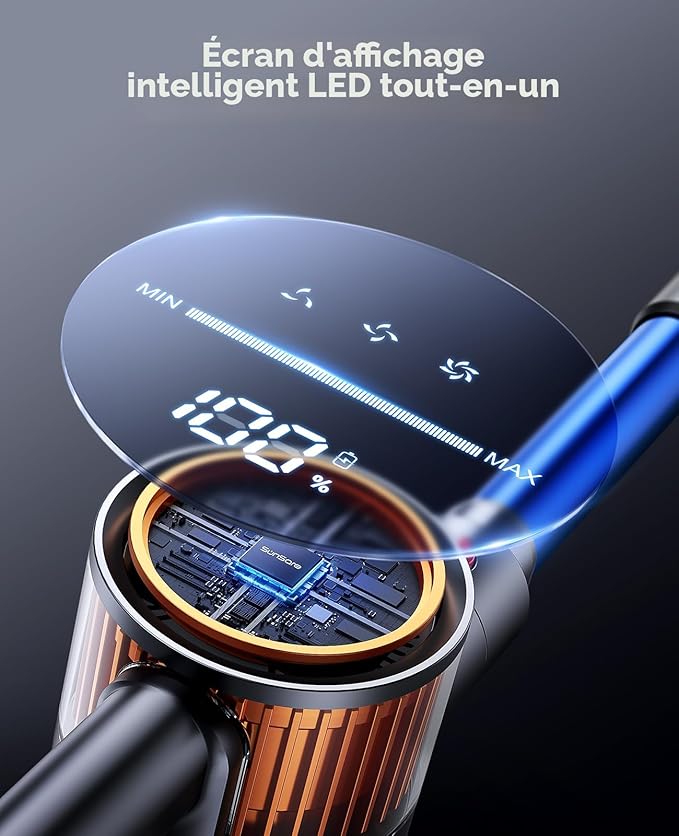 SunSare X9 – Cordless Stick Vacuum Cleaner with LED Display and Advanced Filtration (Open Box)