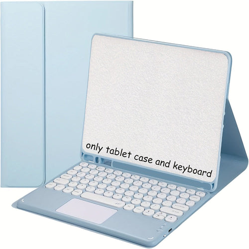 Detachable Touchpad Keyboard Folio Case, Compatible with Galaxy Tab S9 FE/S9/S8/S7 and A9+