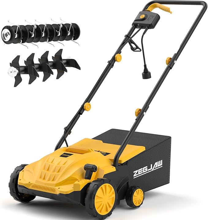 ZEGJAW ZJ-WR5011 – Scarificateur et Démousseur Électrique pour Pelouse (Boite ouverte)