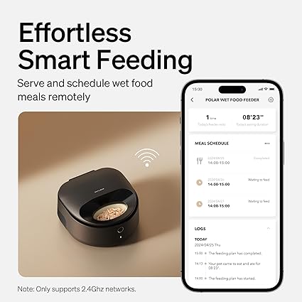 PETLIBRO POLAR Automatic Wet Food Dispenser – App Control – Keeps Meals Fresh for 3 Days (Open Box)