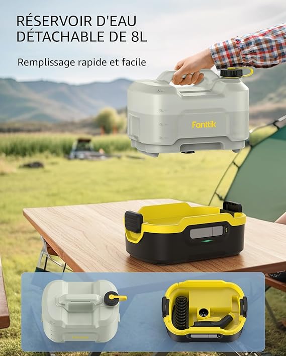 Fanntik NB8 Nano – Cordless Portable Electric High Pressure Sprayer (2.1 L, 3 Batteries) (Open Box)