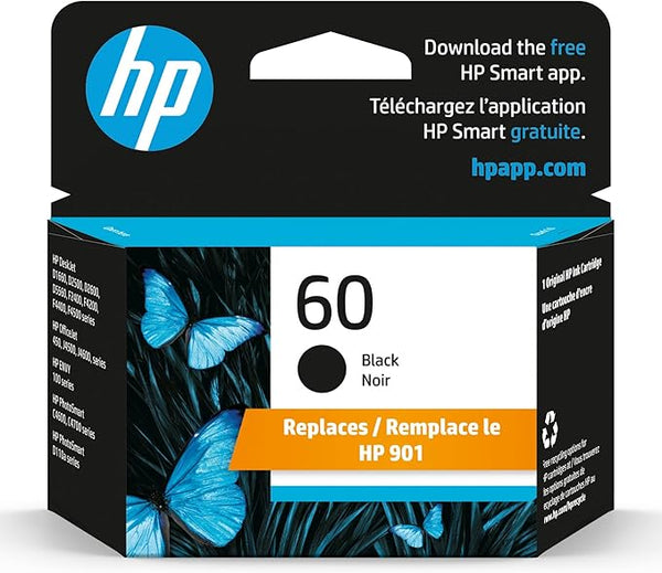 HP 60 - Cartouche d'encre originale noire (CC640WN)