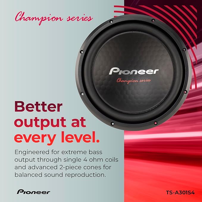 Pioneer TS-A301S4 – Subwoofer 12" Champion Series 1500W 4 Ohms