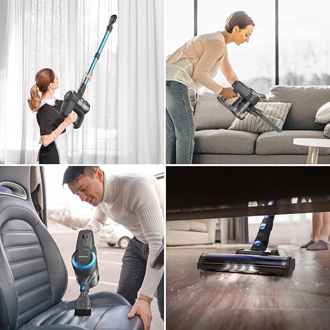 Devoac – Lightweight and Powerful Cordless Stick Vacuum Cleaner (Open Box)