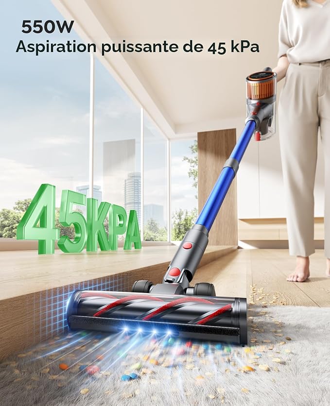 SunSare X9 – Cordless Stick Vacuum Cleaner with LED Display and Advanced Filtration (Open Box)