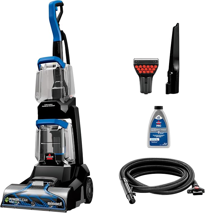 BISSELL 3748C PowerClean Pet XL Nettoyeur de tapis vertical, Noir