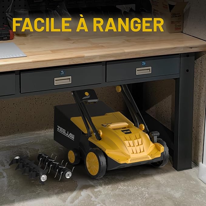 ZEGJAW ZJ-WR5011 – Scarificateur et Démousseur Électrique pour Pelouse (Boite ouverte)