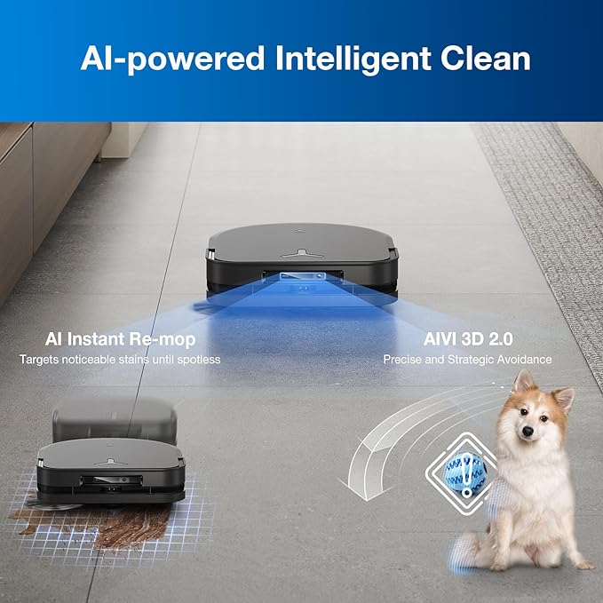 Ecovacs Deebot X5 Pro Omni – Robot Vacuum and Mop with Smart Dock (Open Box)