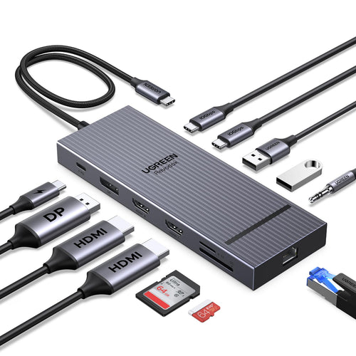 UGREEN Revodok Pro — station d'accueil USB-C 10-en-1 triple 4K