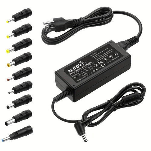 Universal 19V 3.42A 65W DC Power Adapter with 9 Interchangeable Tips