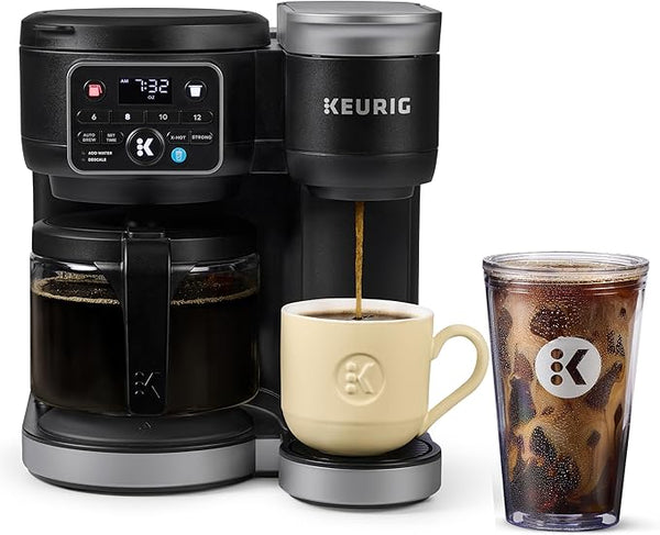 Keurig K-Duo Essentials Gen 2 - Single-serve and Carafe Combo Coffee Maker for Hot and Iced Beverages (Like New Open Box)