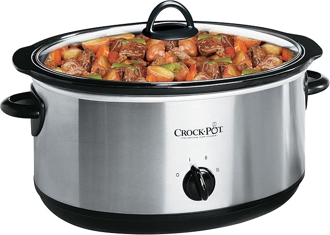 Mijoteuse Crock-Pot 8 Quarts avec Dipper – Acier Inoxydable