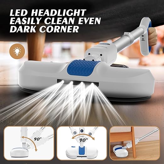 AlfaBot S1 Cordless Electric Broom – Rechargeable, Lightweight &amp; Quiet (Open Box)