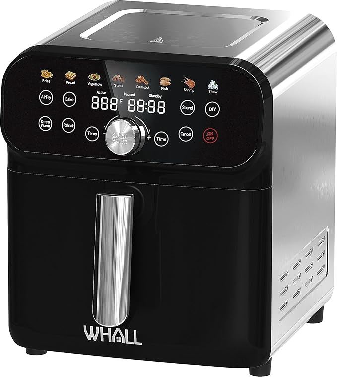 Friteuse à Air WHALL 6.2QT – Écran Tactile LED & 12 Fonctions de Cuisson