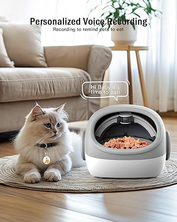 Sphere Microchip Pet Feeder Automatic Dispenser – For Cats and Small Animals (Open Box)