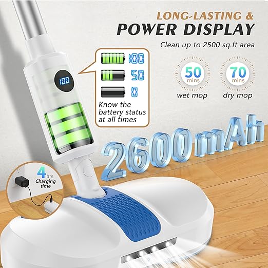 AlfaBot S1 Cordless Electric Broom – Rechargeable, Lightweight &amp; Quiet (Open Box)