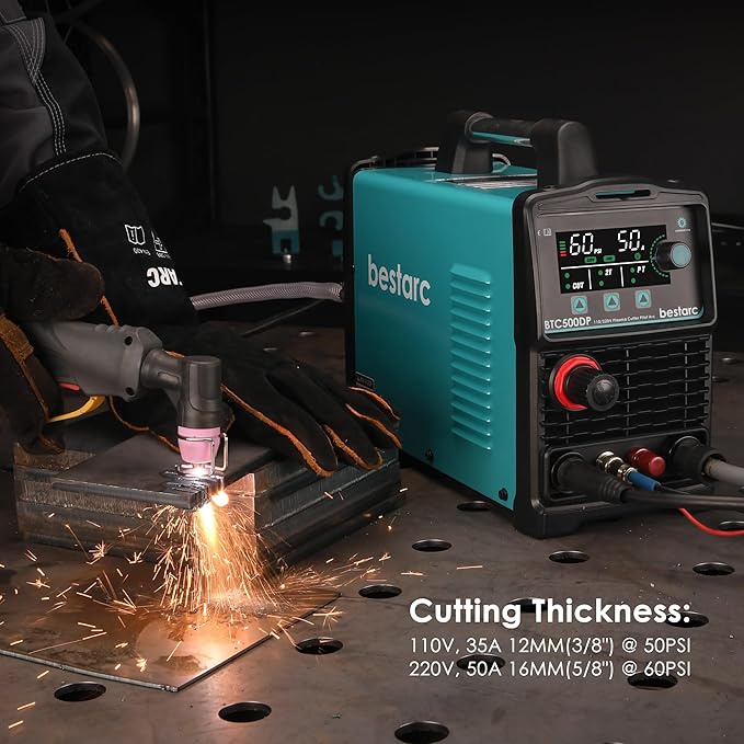 Bestarc BTC500DP 9GEN – 50A 110/220V Plasma Cutter – Pilot Arc HF Technology (Open Box)