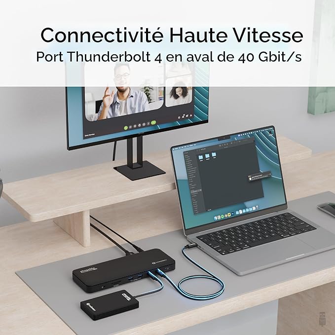 Plugable Thunderbolt 4 Dock – 100W Charging – Single 8K or Dual HDMI 4K