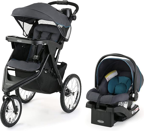 Graco Trax Jogger 2.0 Travel System – Poussette tout-terrain + Siège d’auto SnugRide 35 Lite (Nouveau)