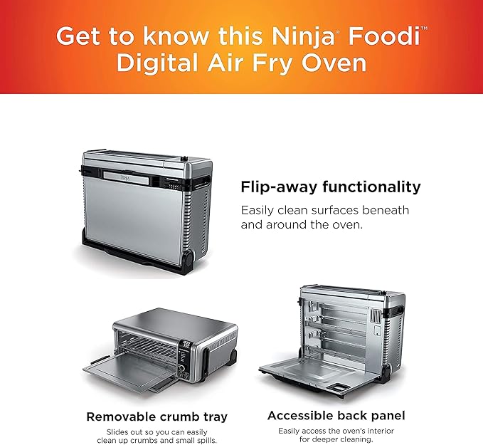 Four à Air Chaud Ninja SP101C Foodi – 1750W, Capacité XL, Acier Inoxydable