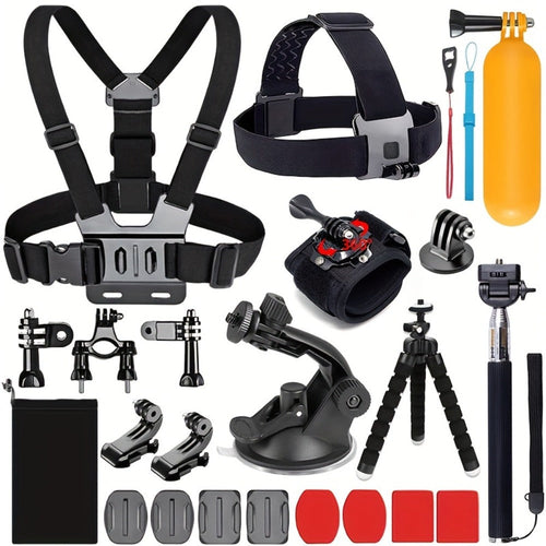 Ensemble d'accessoires 21 en 1 pour caméra d'action, compatible avec GoPro et Insta360