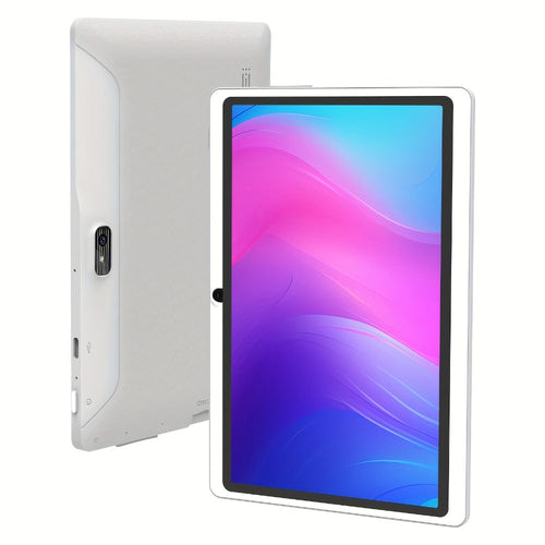 Tablette Android 7 po, 2 Go RAM + 4 Go étendue, 32 Go, haut-parleurs stéréo, blanche
