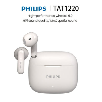 TAT1220 Wireless Earbuds, Bluetooth 6.0, ANC, Touch Controls and USB-C Case