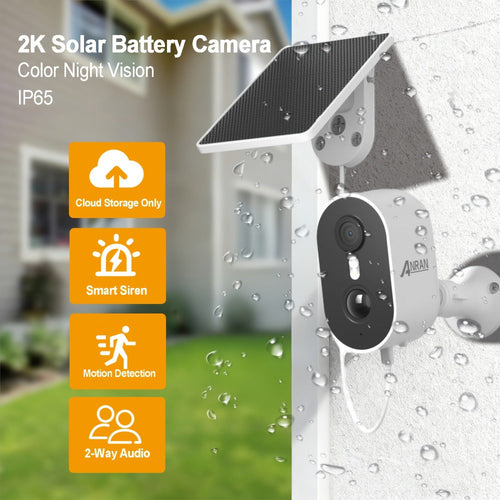 3MP Outdoor Driveway Security Camera with PIR Human Detection and Color Night Vision