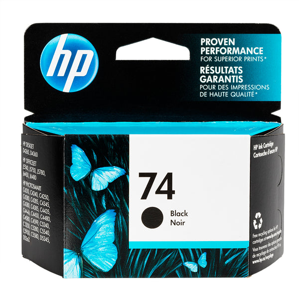 HP 74 - Cartouche d'encre originale noire (CB335WN)