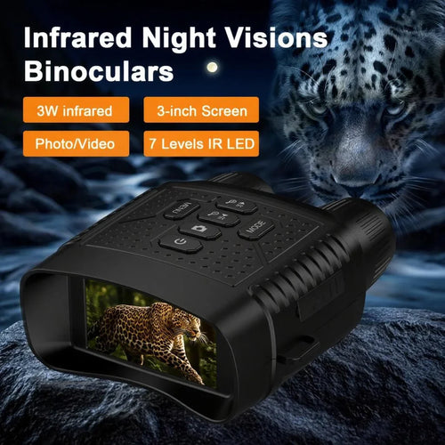 Digital Infrared Night Vision Binoculars — 3" Screen, Photo and Video