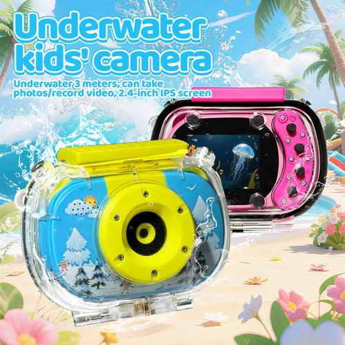 Waterproof Kids' Camera — 20 MP, 1080p Video, Underwater Case