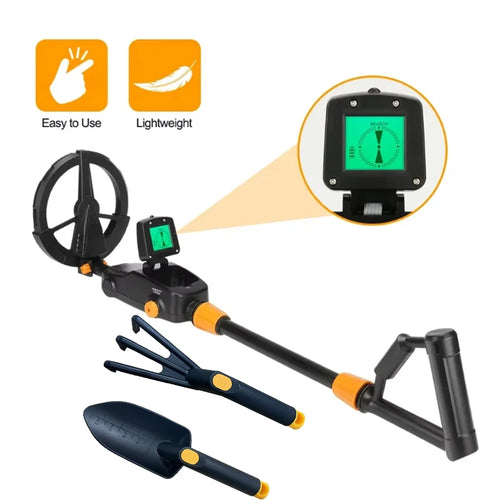 MD1008A Kids' Metal Detector — LCD Screen, Shovel and Rake