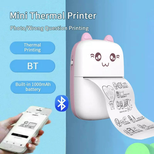 Mini imprimante thermique Bluetooth — photos, notes et étiquettes