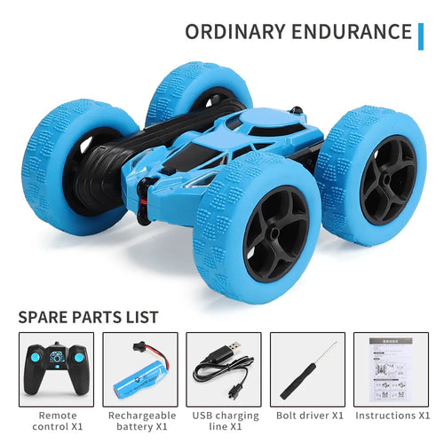 Double-Sided Remote Control Stunt Car — 360° Flips, 2.4 GHz