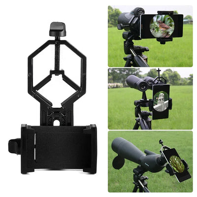Adaptateur téléphone pour jumelles, télescope et longue-vue — universel