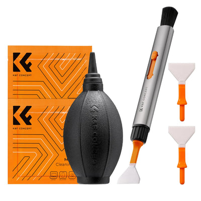 K&F Concept kit de nettoyage 6 en 1 — objectif et capteur plein format
