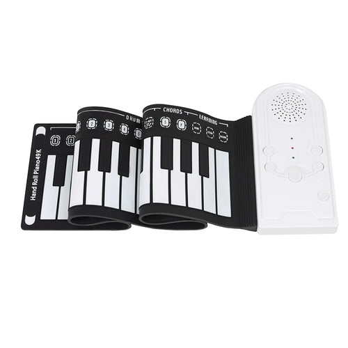 IRIN 49-Key Roll-Up Piano — Rechargeable, MIDI and Built-in Speaker