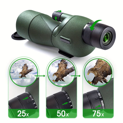 25-75x60 Spotting Scope with Tripod, Carry Bag and Phone Adapter