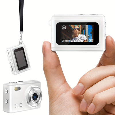 Mini appareil photo numérique porte-clés, zoom 16x, mise au point auto, écran 2,8 po