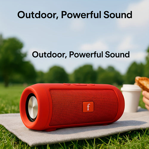 Haut-parleur Bluetooth cylindrique avec jumelage stéréo TWS et recharge USB