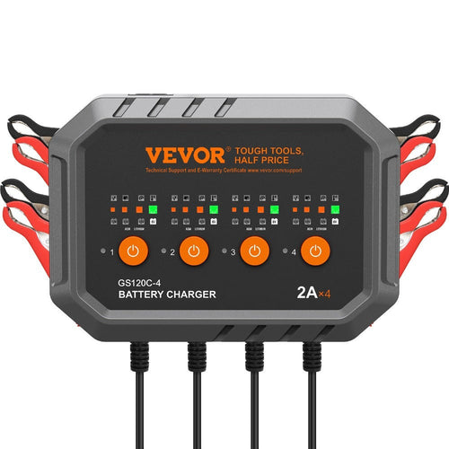 8A Smart Battery Charger & Maintainer for LiFePO4, AGM, Gel, SLA & Lead-Acid