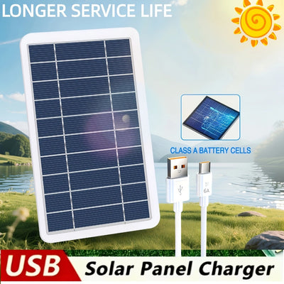Flexible USB Solar Panel Charger for Phones, Camping and Emergencies