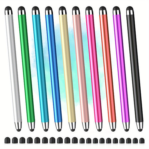 Stylets tactiles universels 2 en 1, ensemble multicolore de 8 pour tablette et téléphone